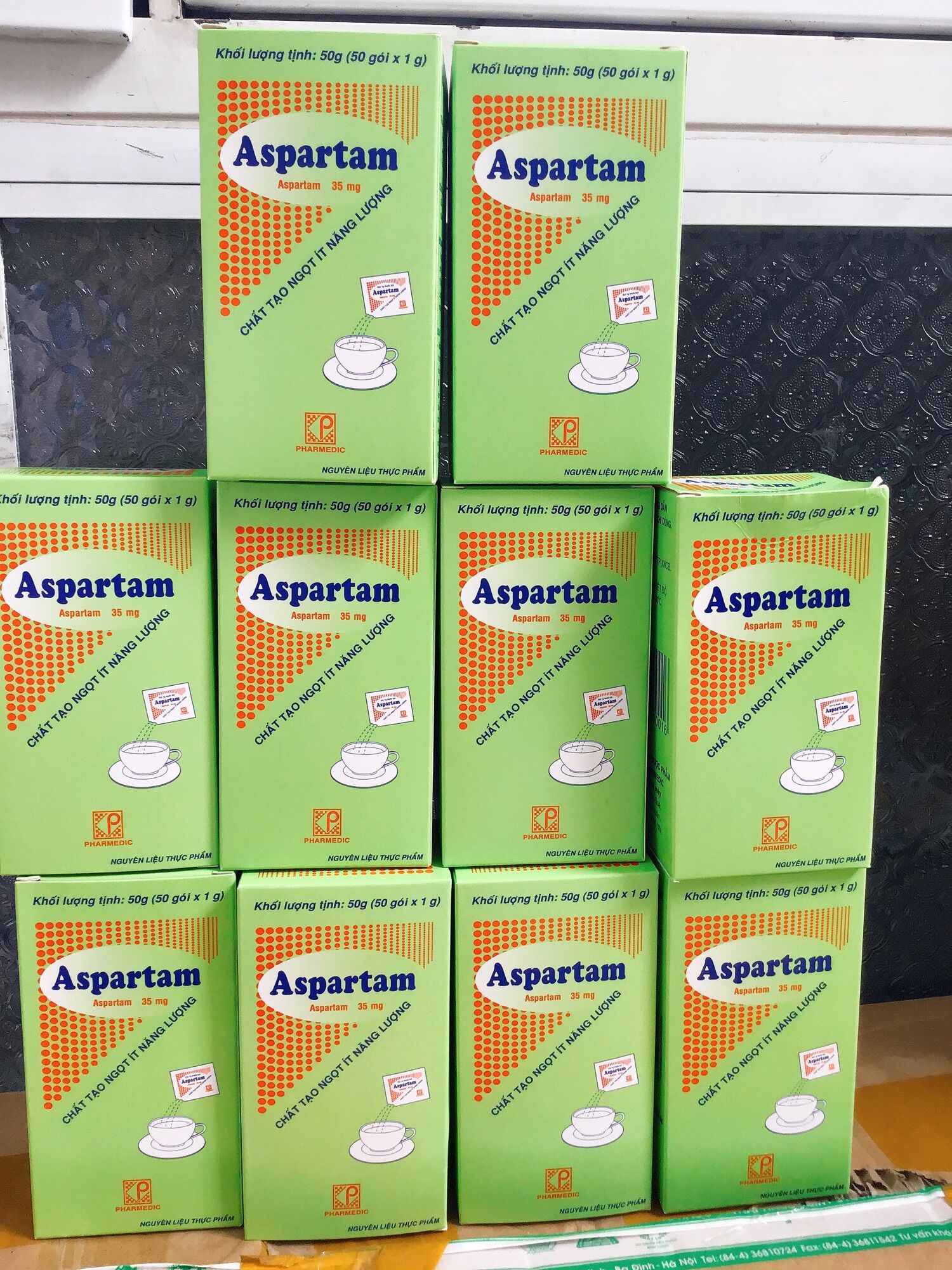 Đường ăn kiêng dành cho người tiểu đường ASPARTAM cty Pharmedic