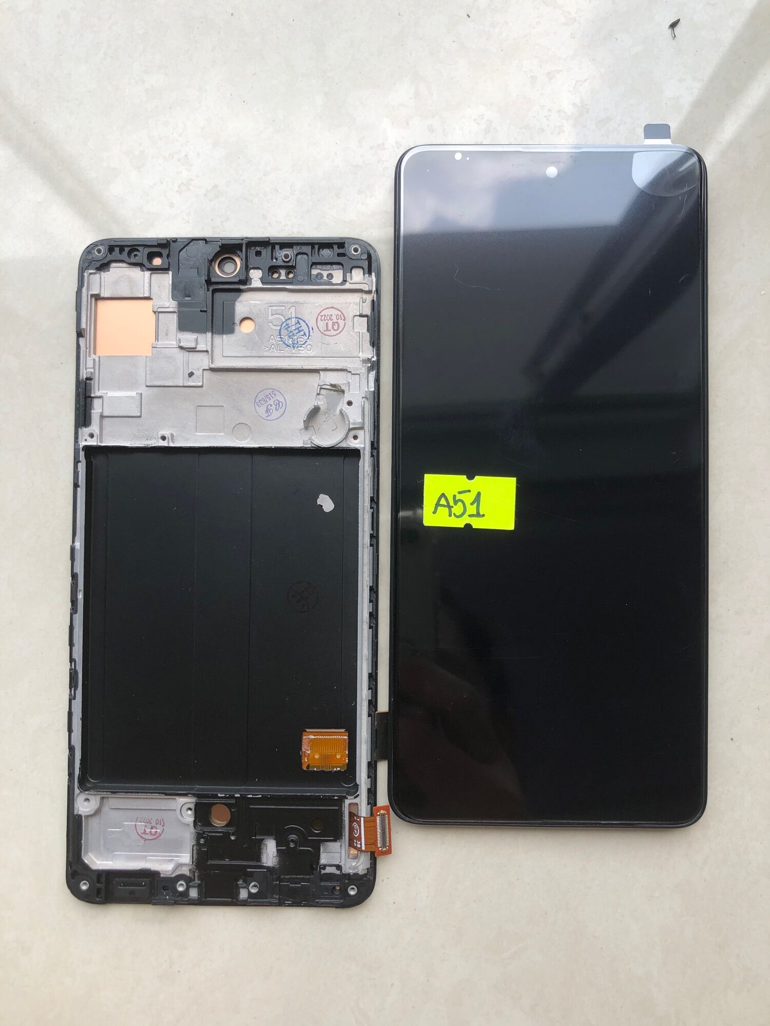 Màn hình bộ Samsung A51 oled co khung