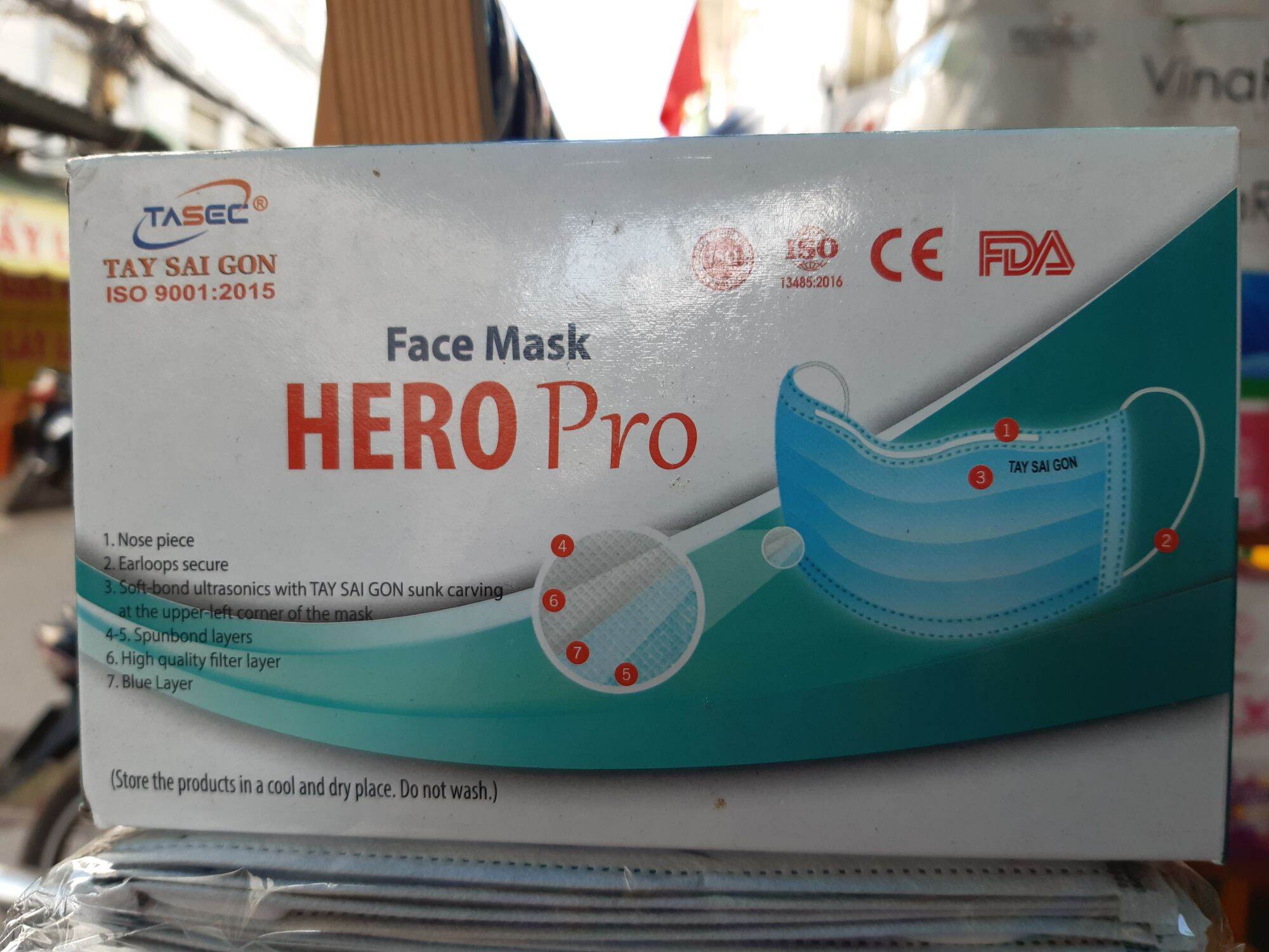 Khẩu trang 4lop Hero Combo 3 Hộp Hàng xuất