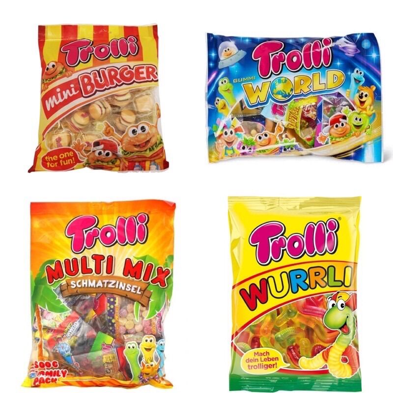 Kẻo dẻo Trolli Trái Cây Candy Frucht Gummi Weim Gummi (100% From Germany)