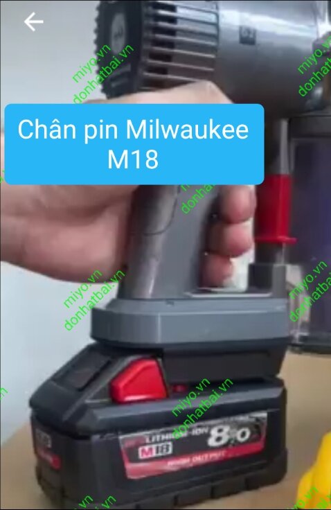 Máy hút bụi cầm tay pin 18v