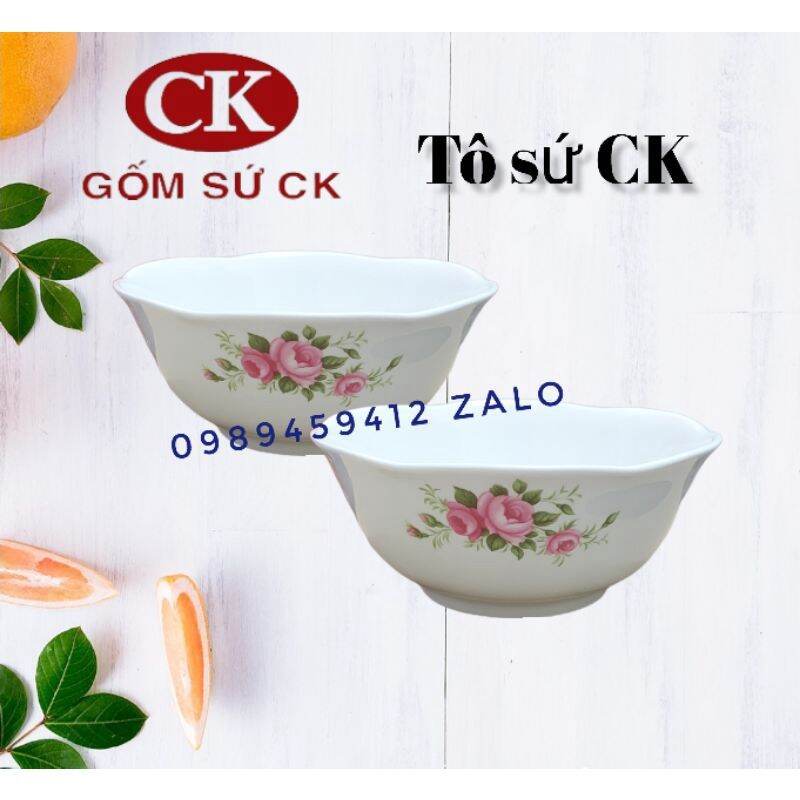 Combo 2 tô sứ tròn gốm sứ CK Việt Nam