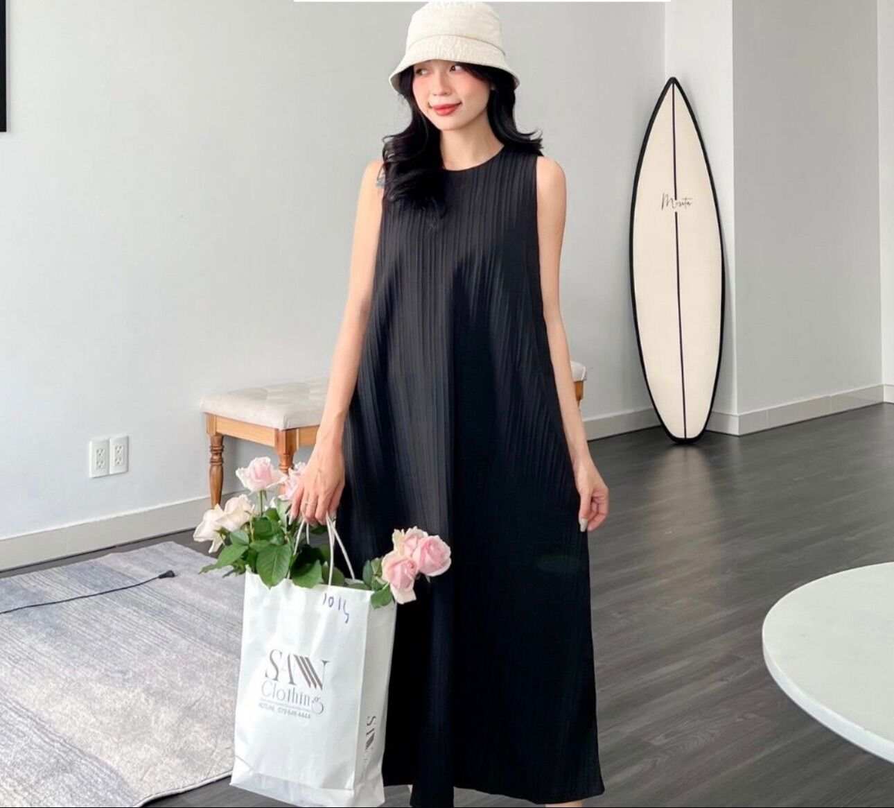 Đầm -váy maxi ba lỗ