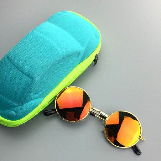 Kính Râm Tròn Thời Trang Dành Cho Nam Nữ Kính Râm Thời Trang Trẻ Em Có Khung Tròn Hợp Thời Trang