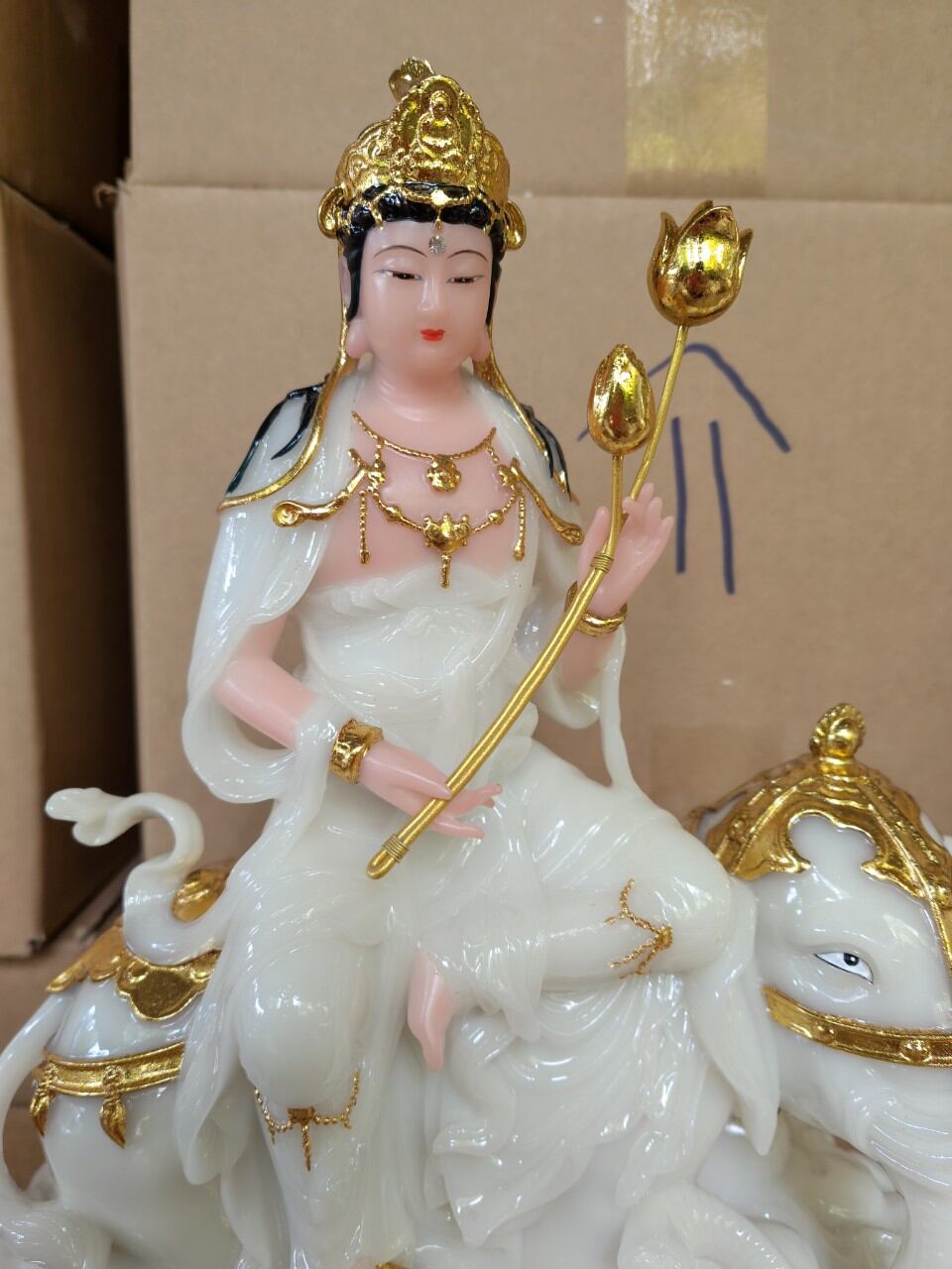 Tượng Phổ Hiền Bồ Tát cao 30cm