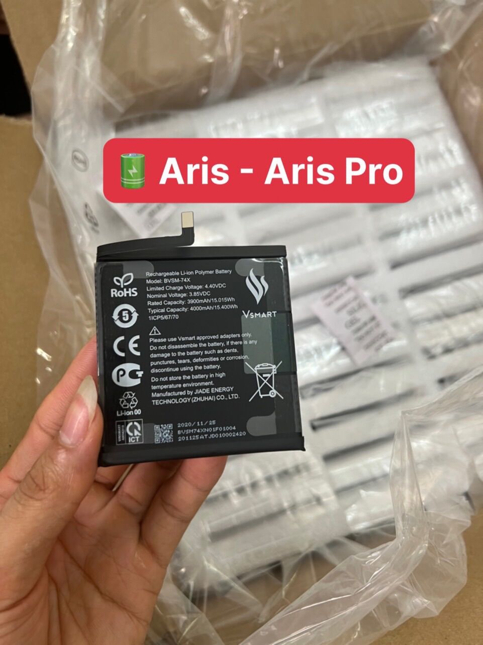 Pin Vsmart Aris - Aris Pro Zin hãng