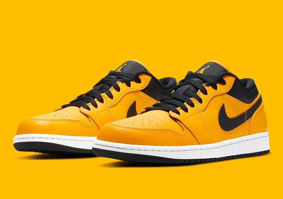 Giày Nike Air Jordan 1 Low University Gold Black (chính hãng)