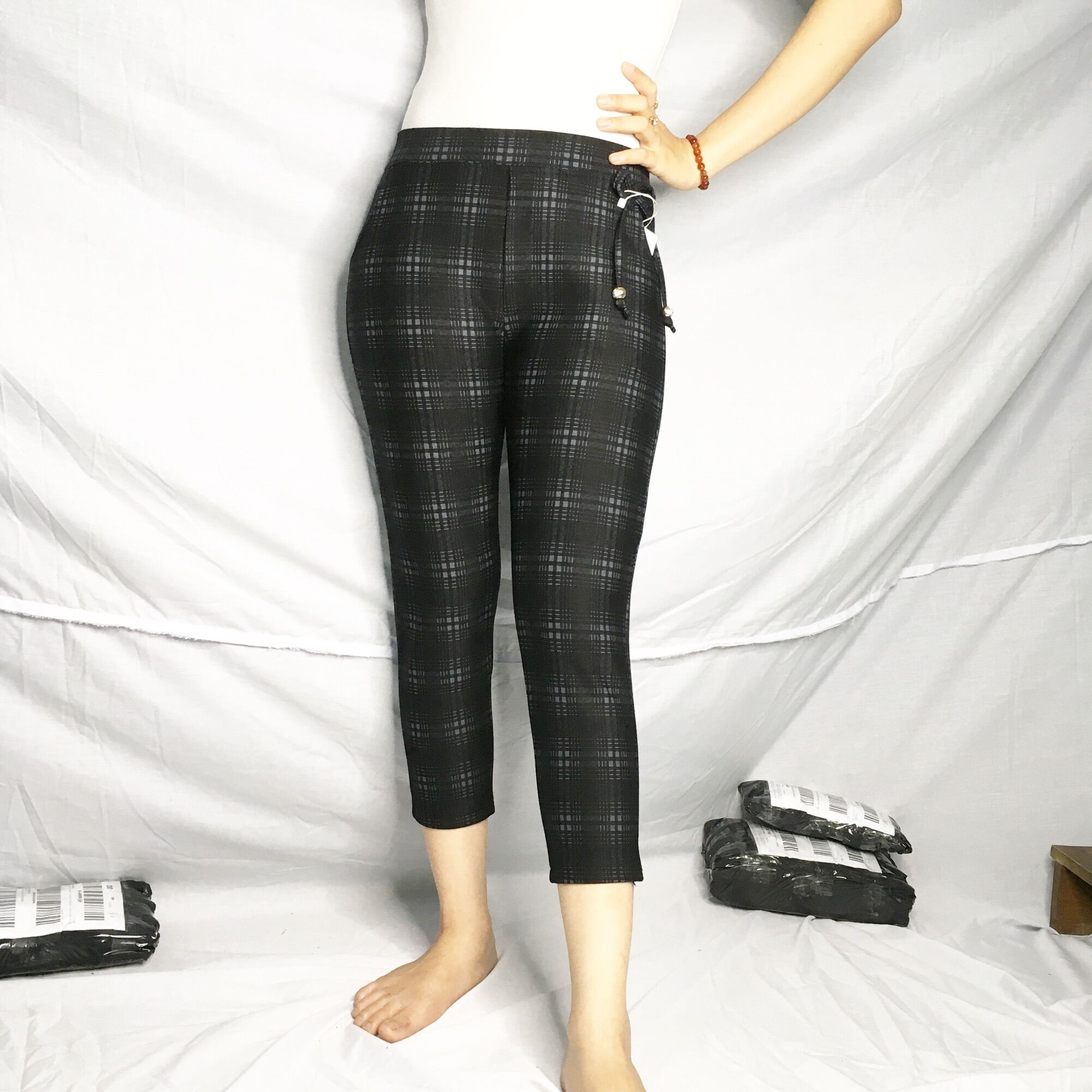 Quần sọc caro lửng lưng thun Hàn Quốc sizexl(40-47ký) size xxl(47-54ký) size xxxl(54-63ký)