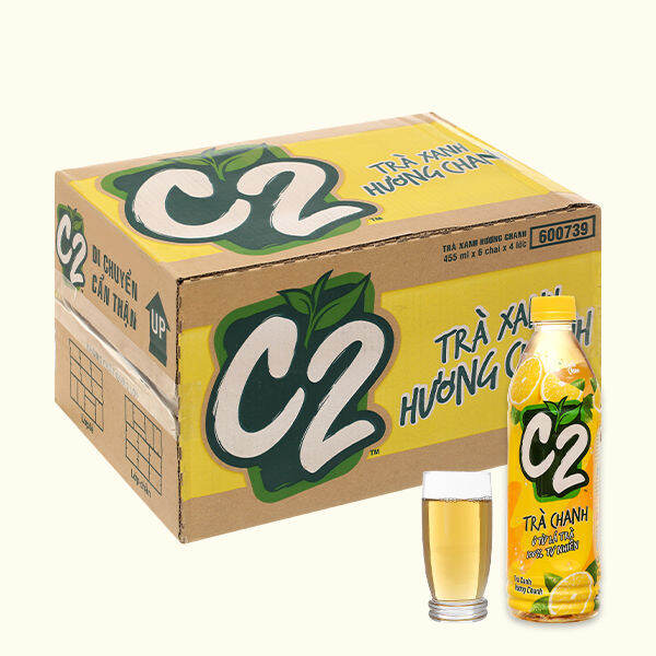 nước ngọt c2 chanh (thùng 24chai 450ml )đậm đà thơm ngon đúng vi chanh. là nước giải khác thanh nhiệt uống lạnh ngon tuyệt