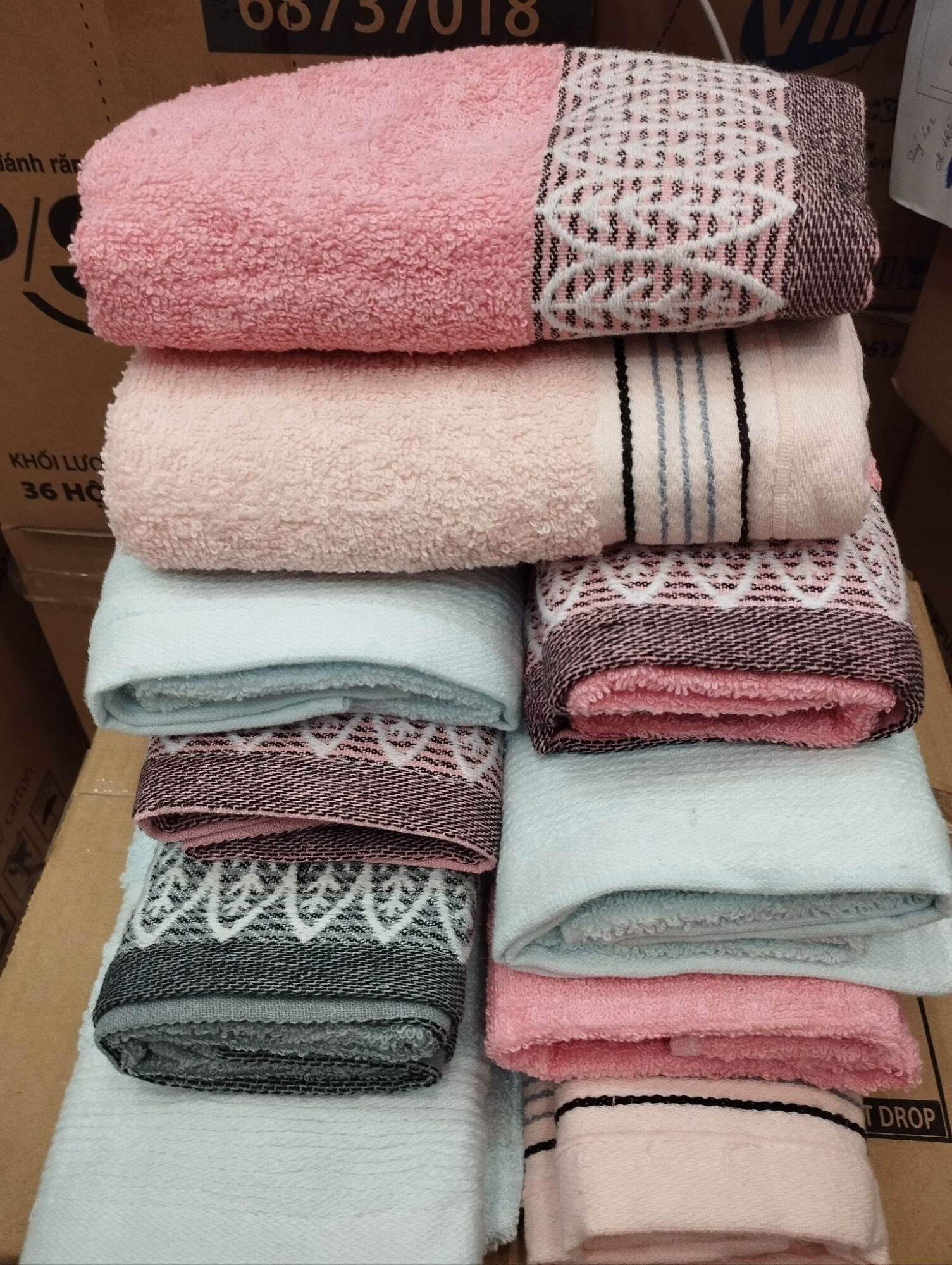 Khăn bông sợi cotton (35cm x70cm)