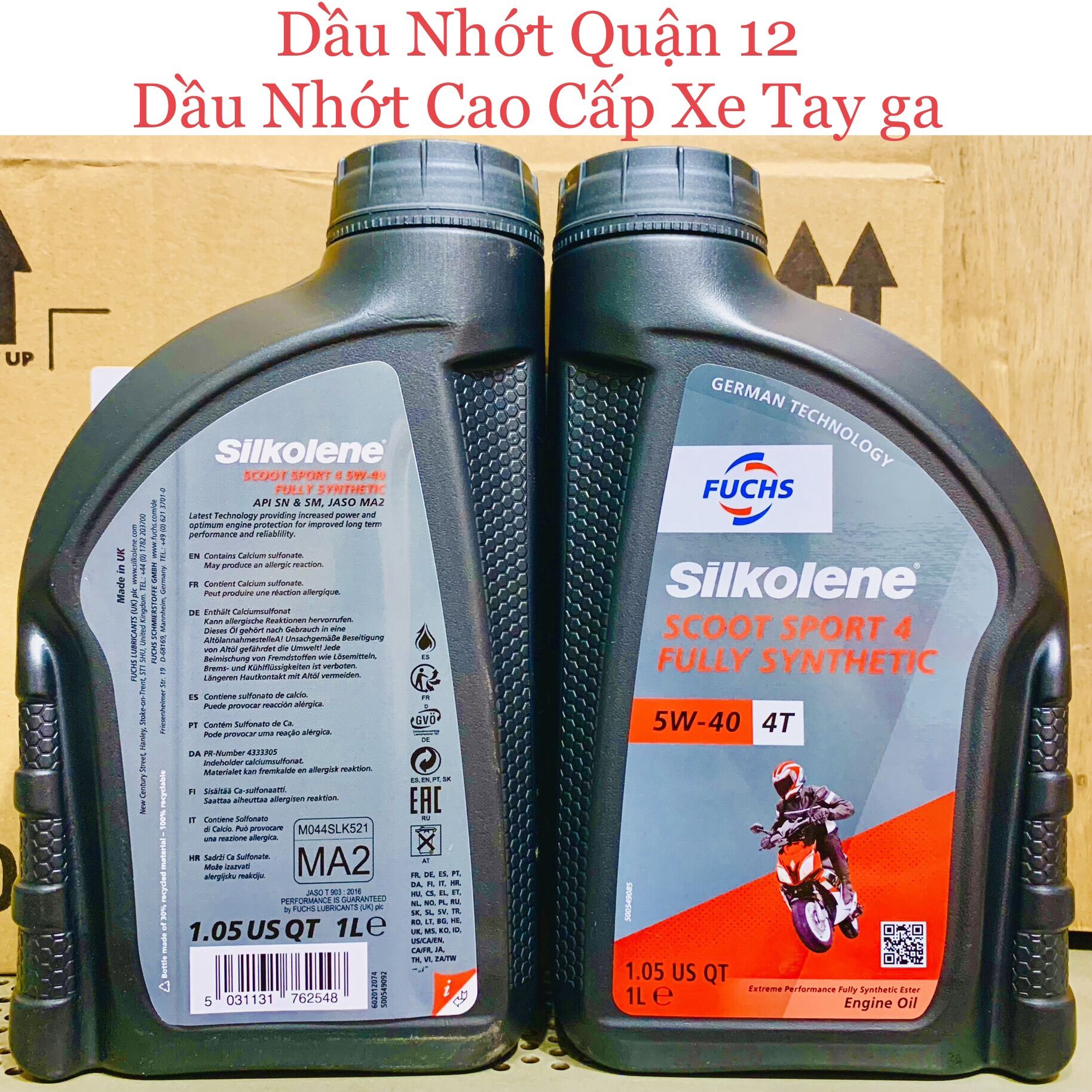 Dầu Nhớt Cao Cấp Xe Tay Ga Nhập Khẩu Châu Âu Fuchs Silkolene SCOOT SPORT