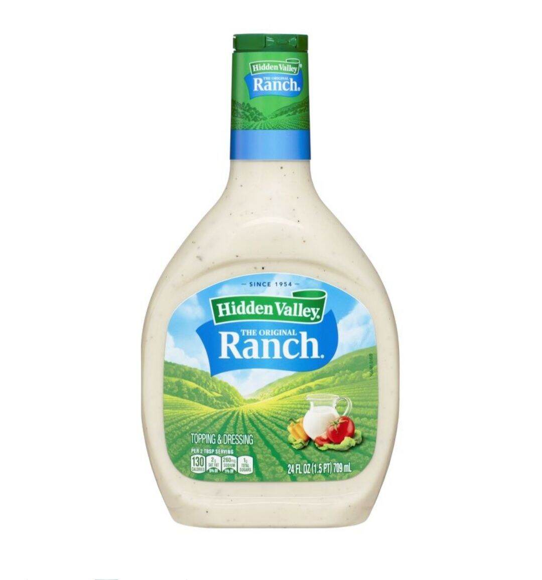 Sốt chấm, sốt trộn salad hiddenI valley ranch original size 236ml, 709ml