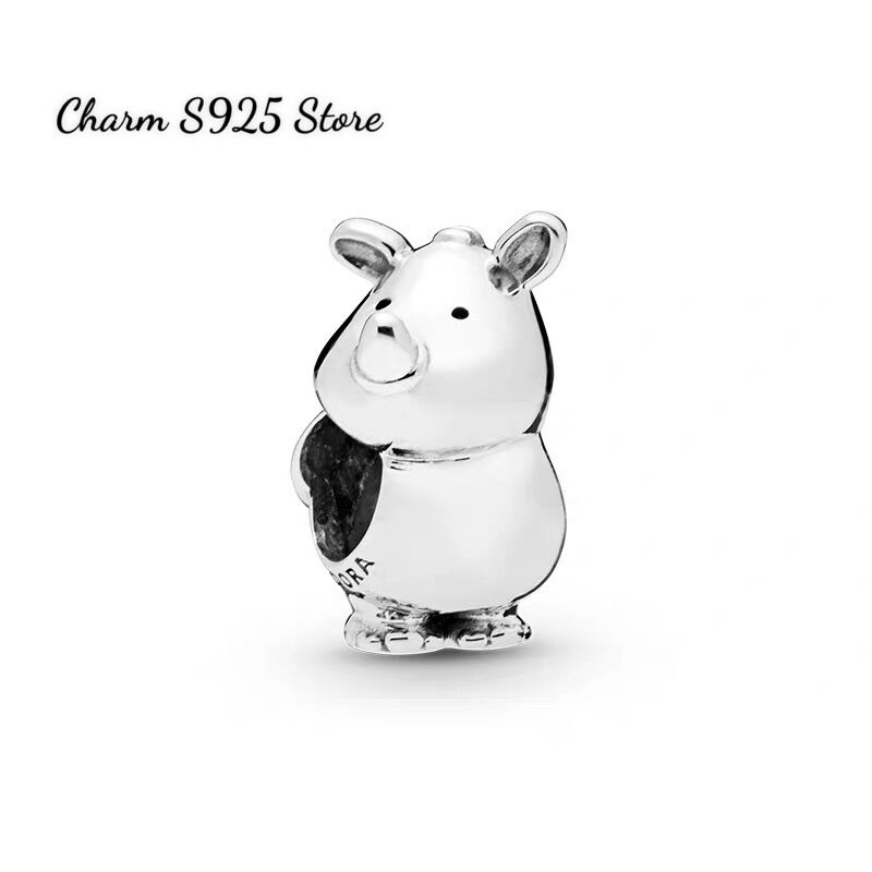 CHARM PAN ALE HÌNH GẤU BẠC S925 CAO CẤP