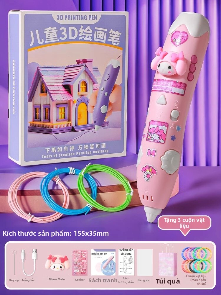 QIMINGXING | Bút In 3D Cho Trẻ Em Để Vẽ Và DIY