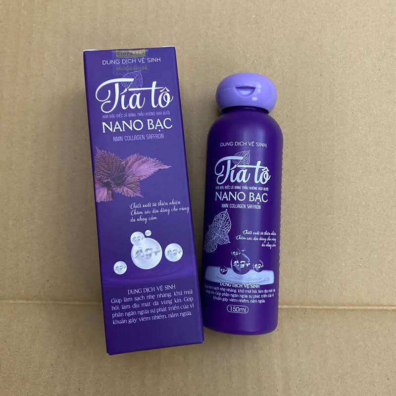 Dung dịch vệ sinh phụ nữ tía tô nano bạc