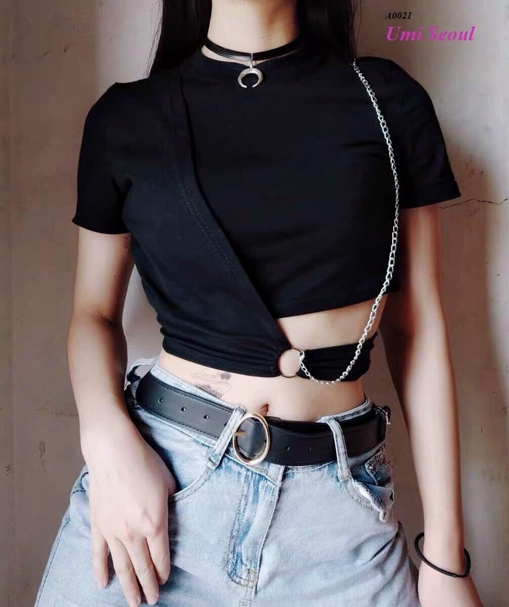 Áo tay ngắn phối xích from 50kg trở lại