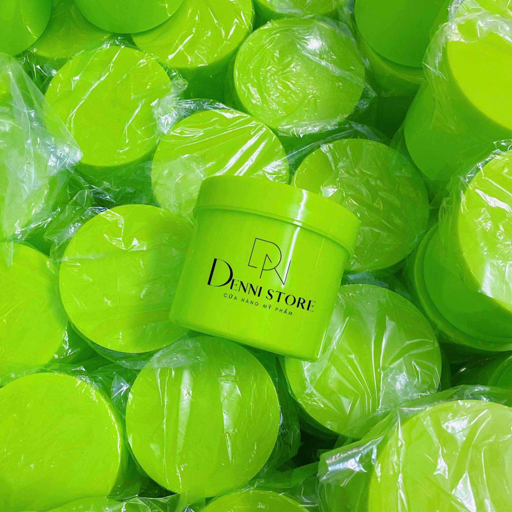 Hủ đựng kem 500g màu xanh lá - hủ xanh lá 500g