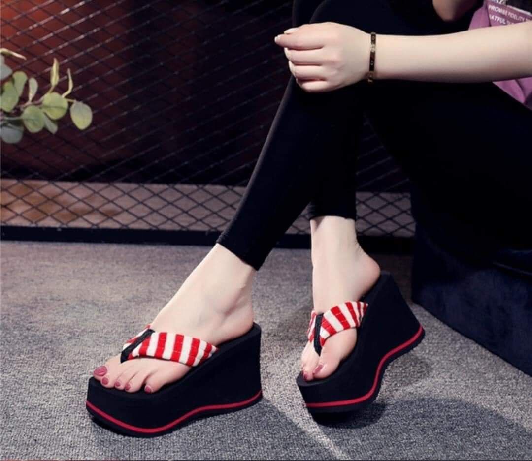 Dép kẹp xốp đế gợn sóng 10f@&