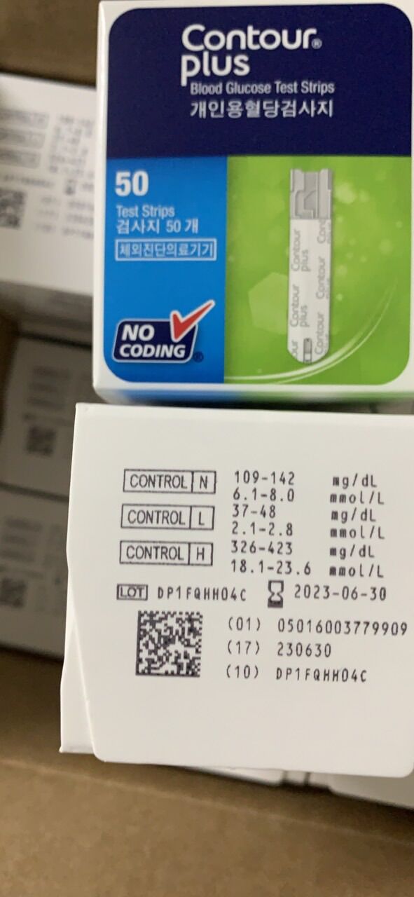 Que thử đường huyết CONTOUR PLUS (50 que) [ Khuyễn mãi lớn]