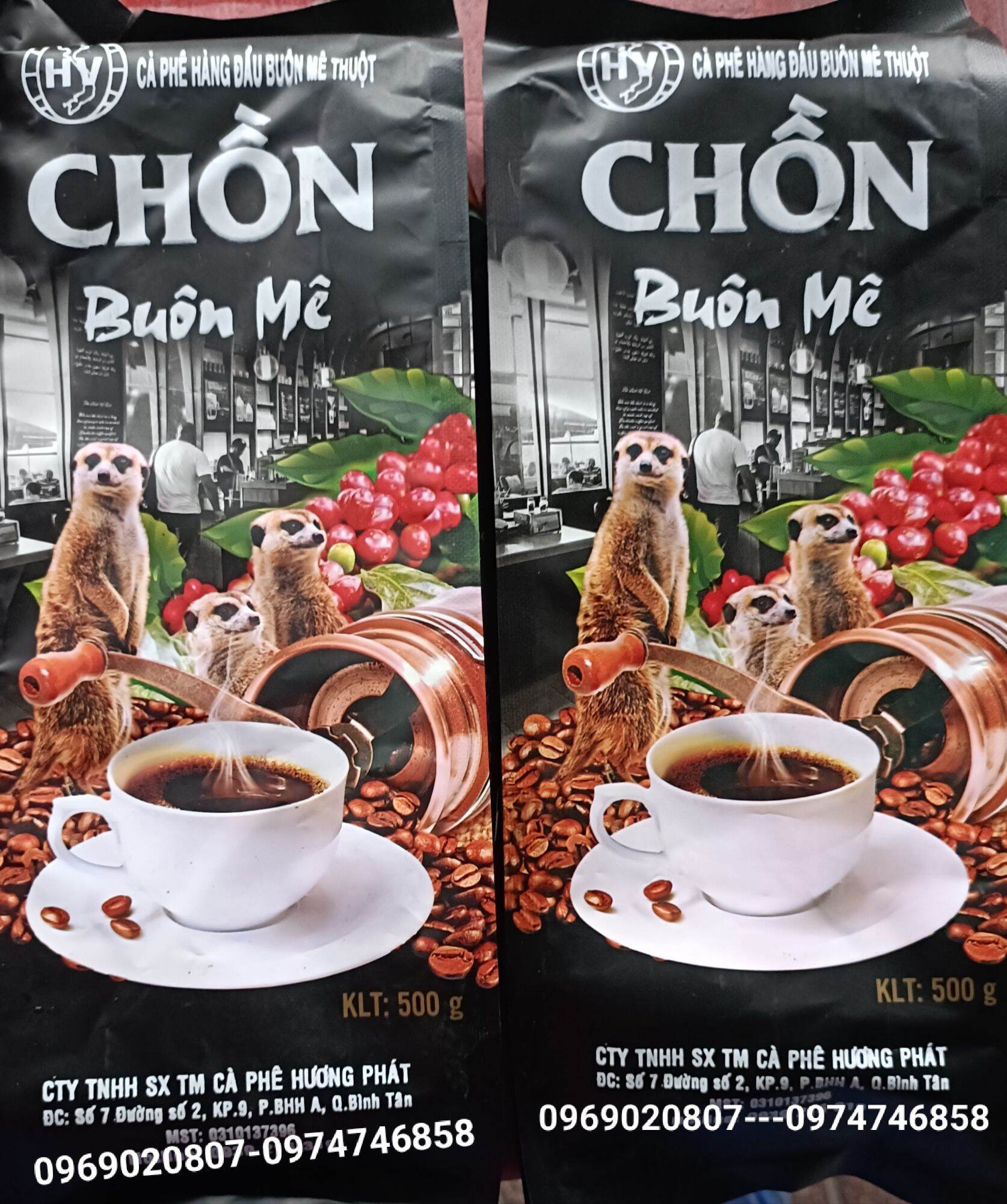 500g cà phê pha phin truyền thống chồn ban mê,chồn buôn mê thuộc