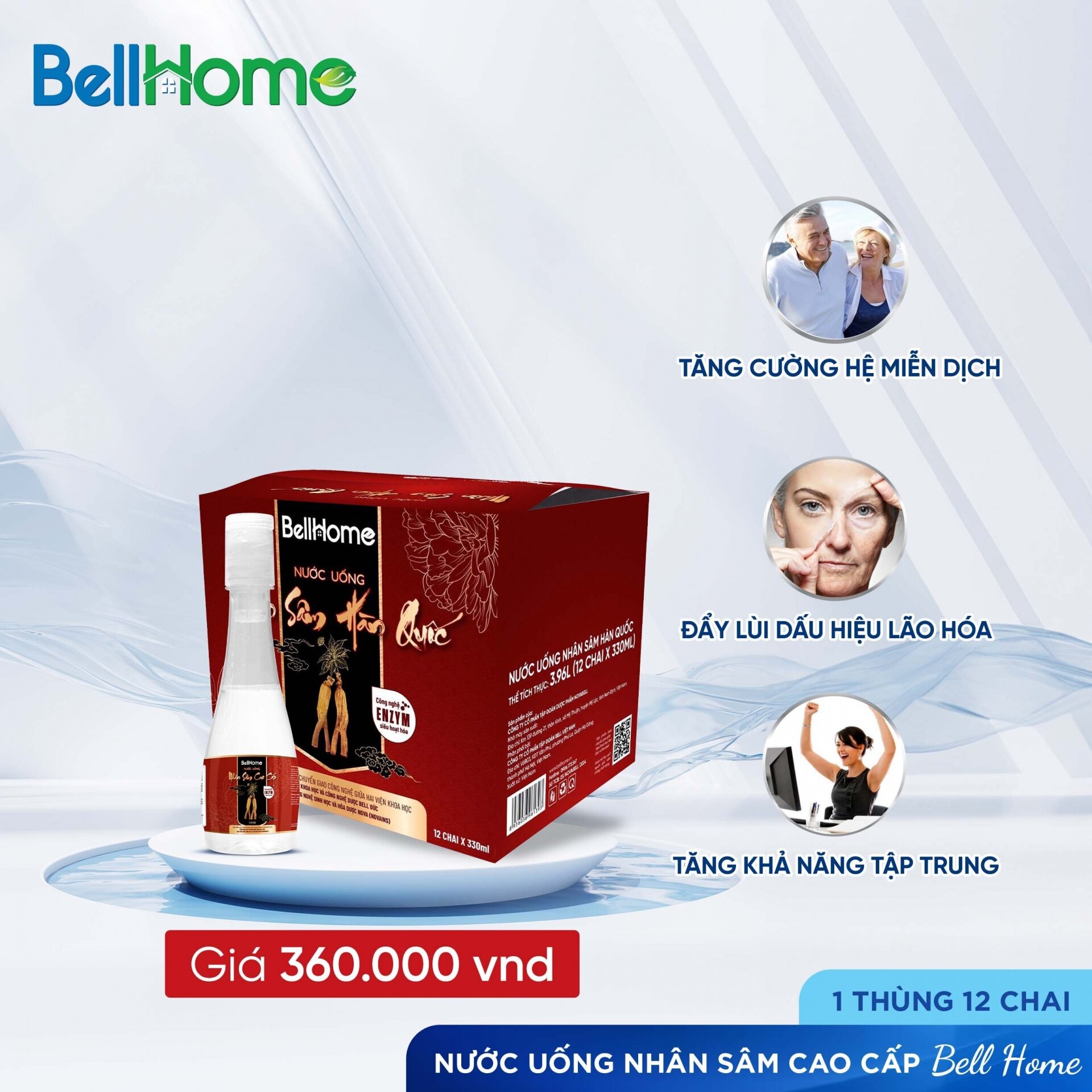 Nước Uống Tinh Chất Nhân Sâm Bellhome