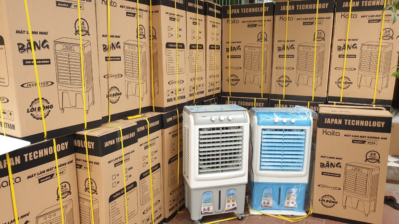 Quạt điều hòa hơi nước - dung tích 40l - công suất 130w- tặng bình đá