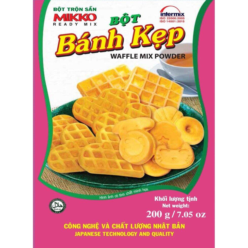 Bột bánh kẹp Waffle Mikko hộp 200g công nghệ và chất lượng Nhật