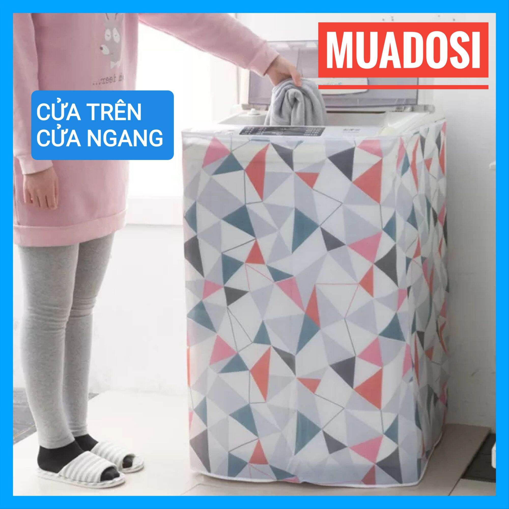 Tấm che phủ máy giặt áo trùm máy giặt cửa trước cửa trên cao cấp