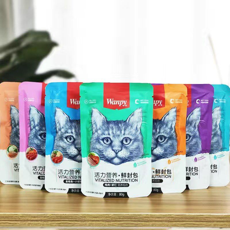 Pate Wanpy đủ vị cho mèo mọi lứa tuổi gói 80g