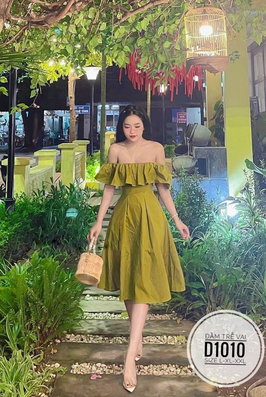 Đầm trễ vai