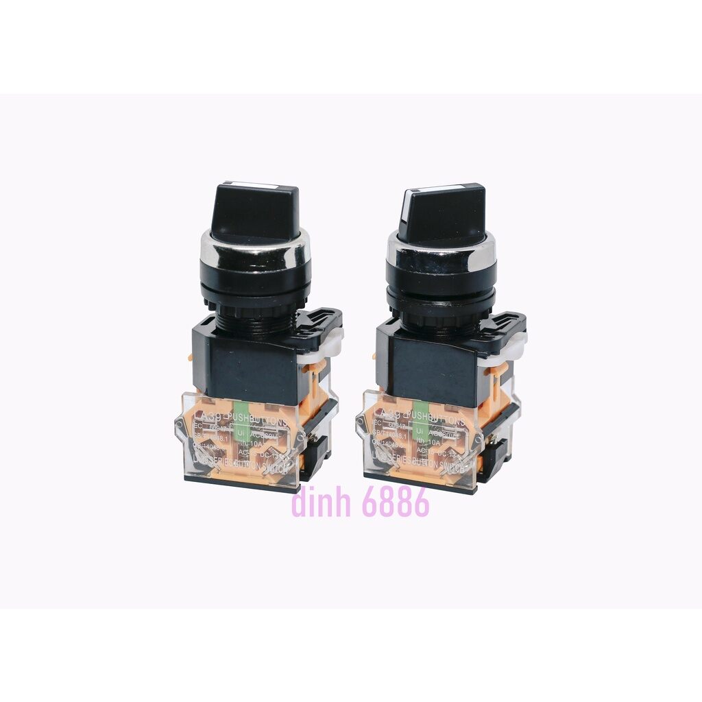 Công tắc xoay 2 vị trí, 3 vị trí LA39 phi 22mm