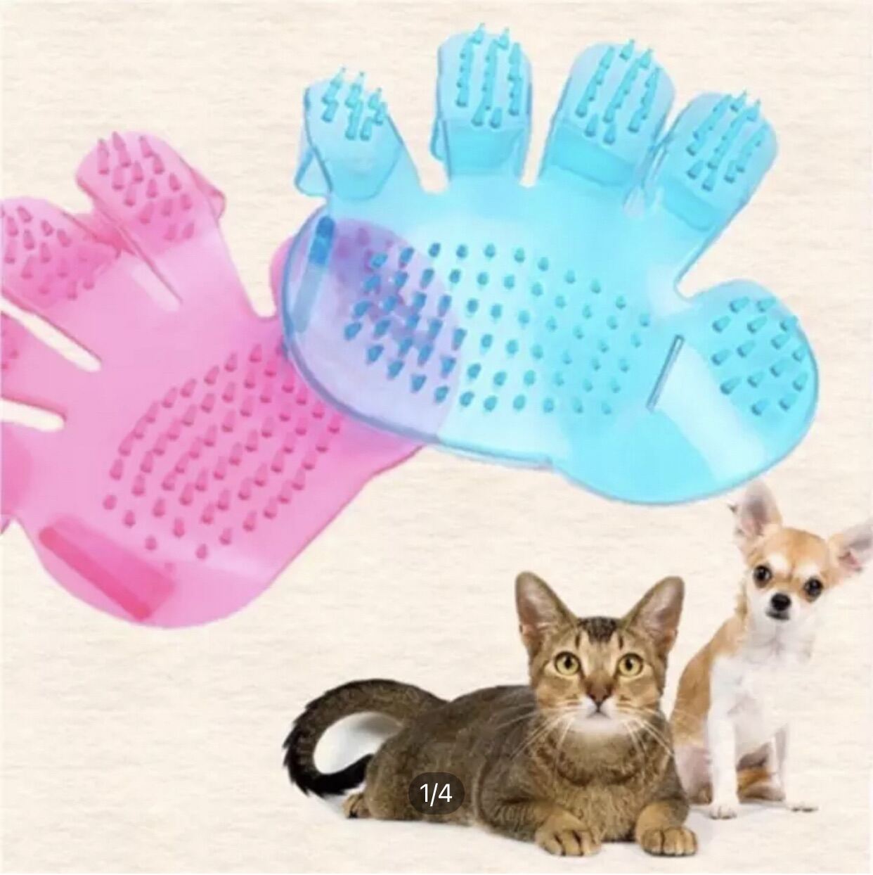 [HCM]Găng tay tắm massage cho chó mèo
