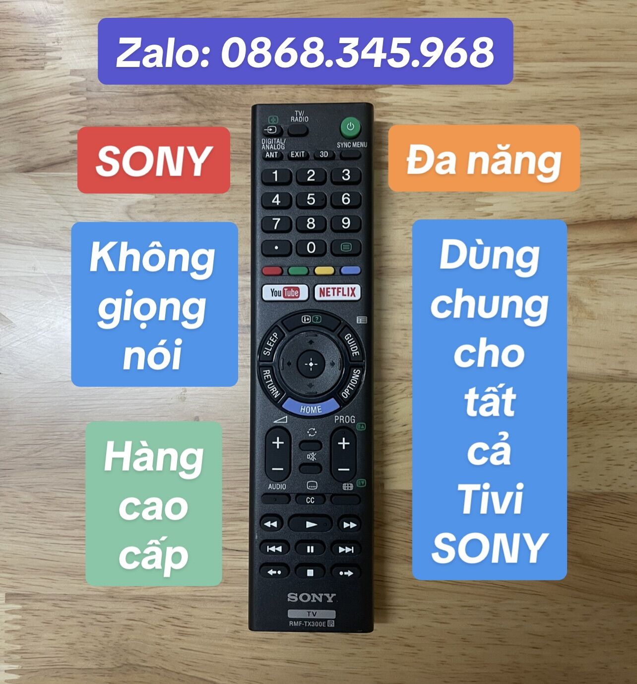 Remote Điều khiển Tivi Sony đa năng