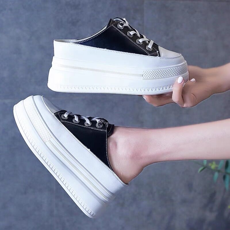 Giầy sục thể thao cao 8cm da mềm