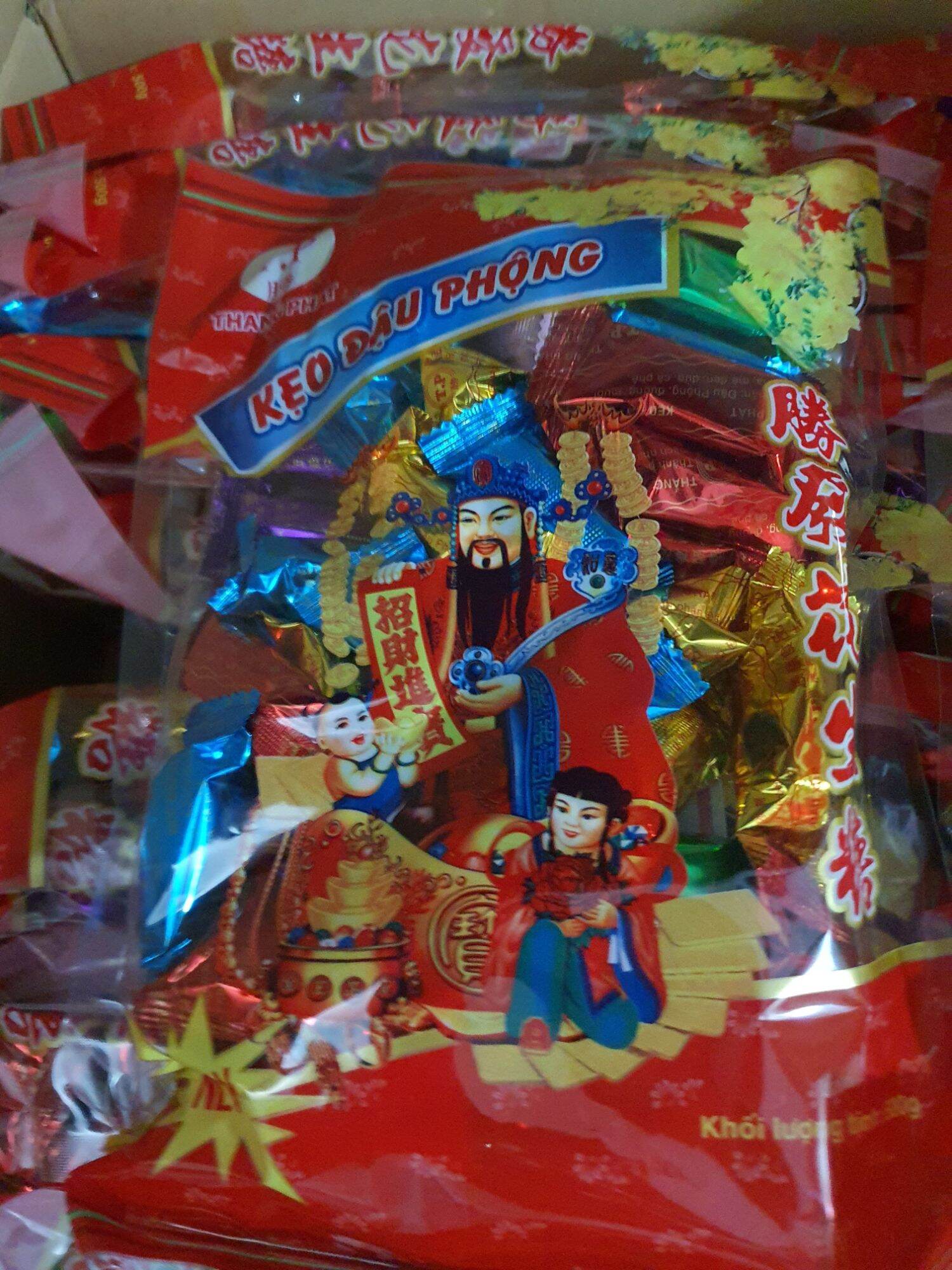 Kẹo Bơ Đậu Phộng Đủ Màu Đủ Vị 500G