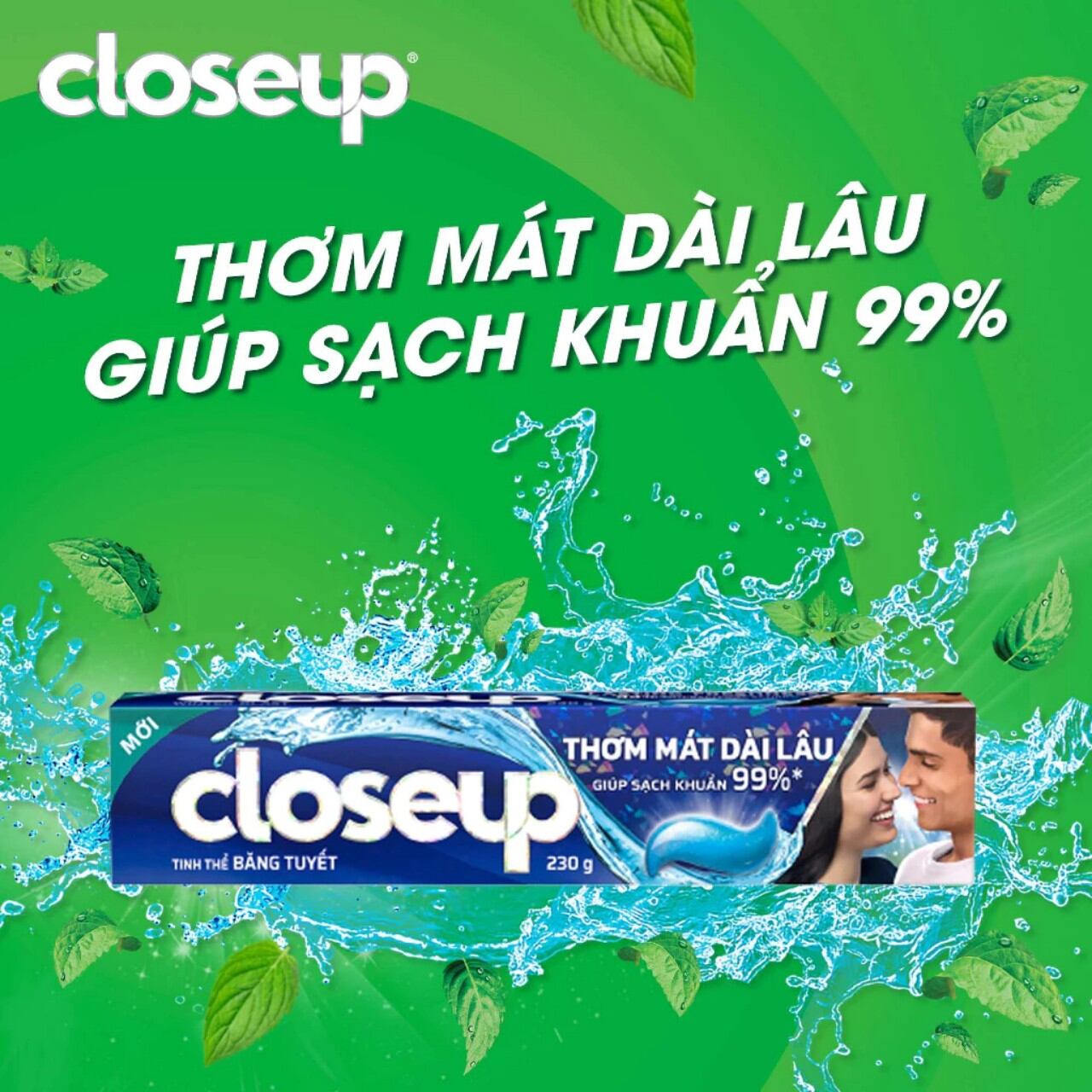 kem đánh răng closeup băng tuyết(3 cây x230g)