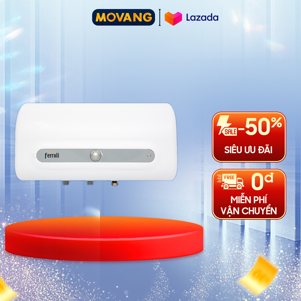 [GIAO TẠI HCM] - QQ Evo 20L ME Máy nước nóng Ferroli QQ EVO 20L ME -Dung tích bình chứa 20 Lít Công suất làm nóng 2500W