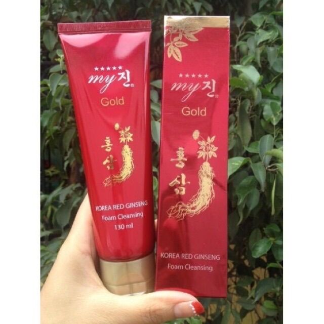 Sữa Rửa Mặt Hồng Sâm Đỏ Hàn Quốc My Gold 130ml