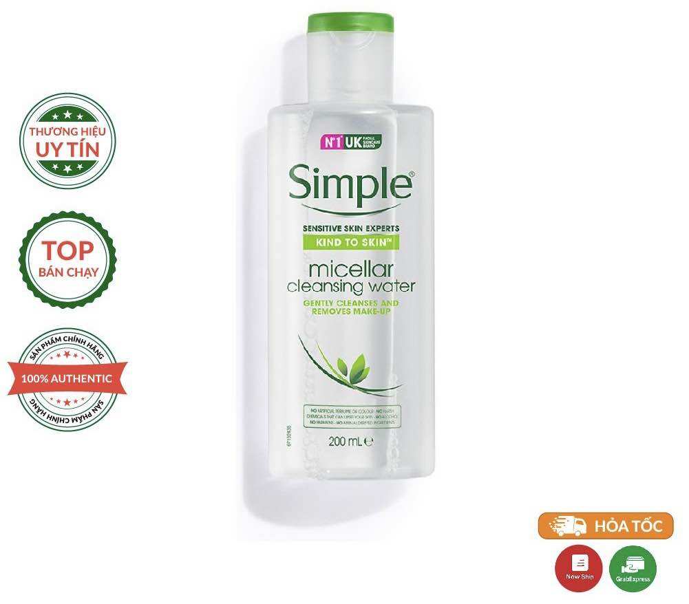 Nước Tẩy Trang Simple Micellar Cleansing Water 200ml