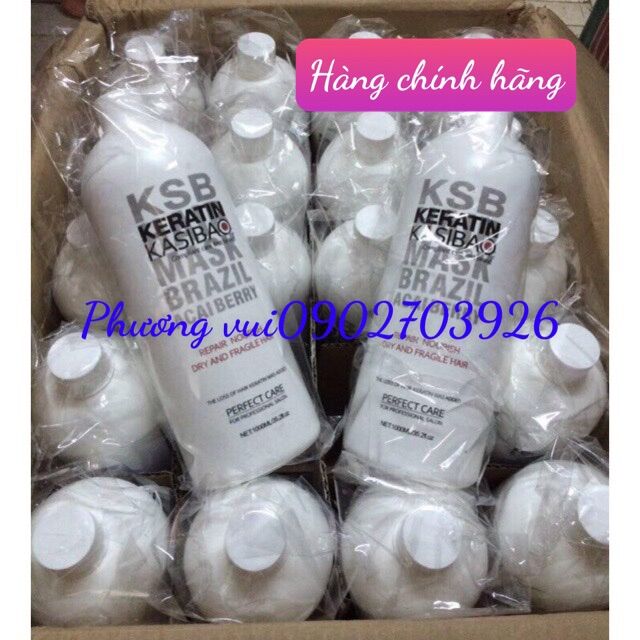Hấp phục hồi karatin ksb keratin kasibao phục hồi tóc nát tóc hư khô sơ trẻ ngọn 1000ml siêu bóng
