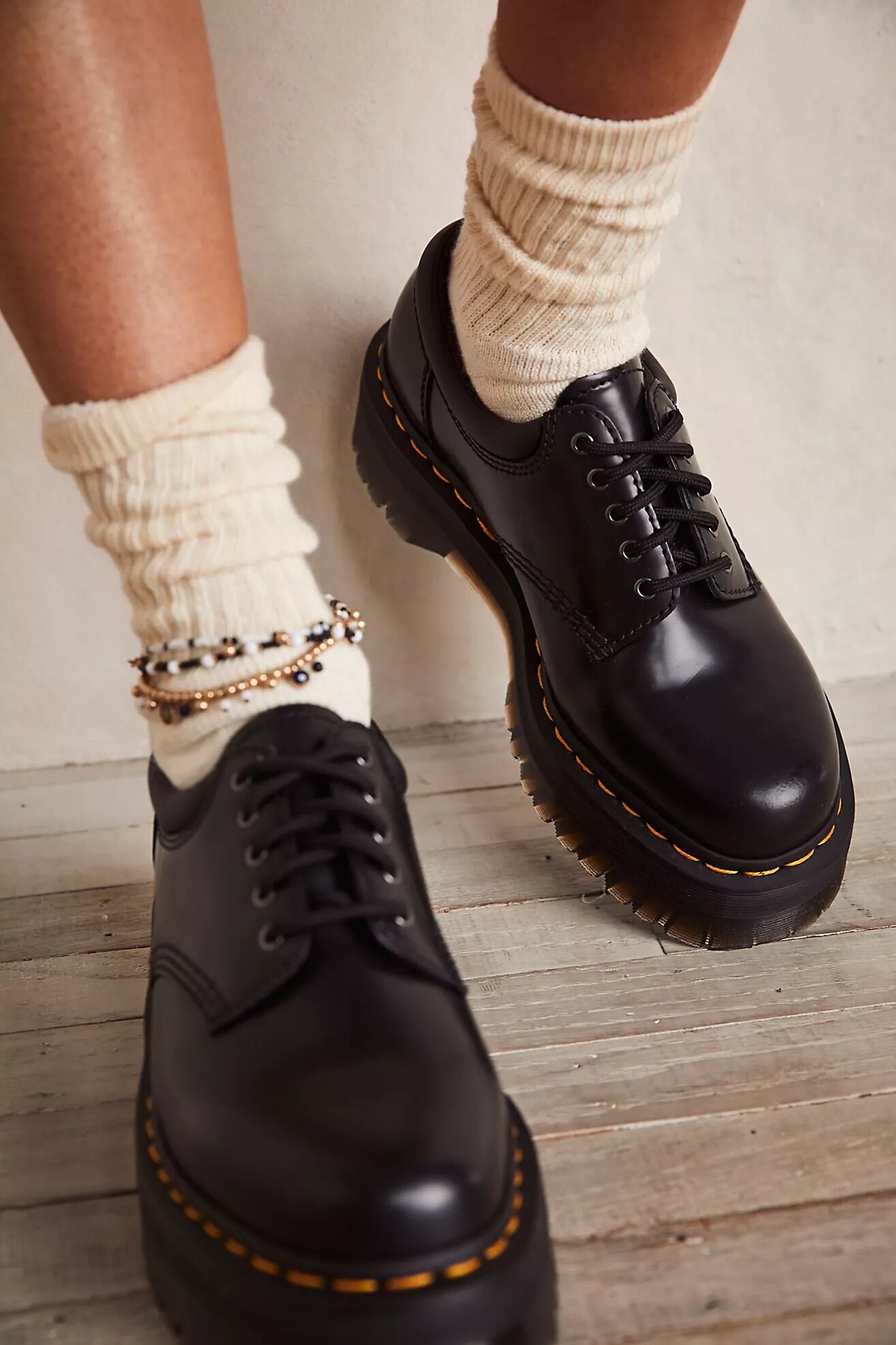 GIÀY cổ thấp DR.MARTENS 8053 LEATHER PLATFORM CHÍNH HÃNG