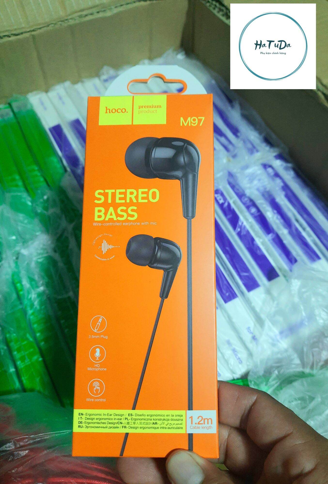Tai nghe có dây Hoco M97 siêu bass jack 3.5