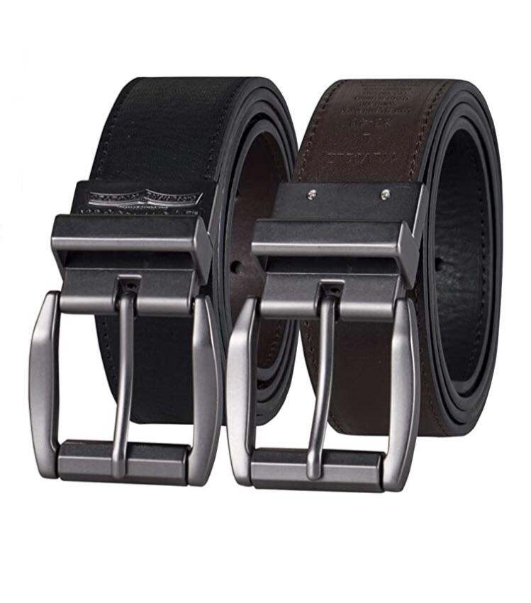 DÂY NỊT DA NAM LEVI’S XÁCH TAY MỸ - MỚI 100% SIZE 3032343638(DÂY 2 MẶT ĐEN & NÂU)