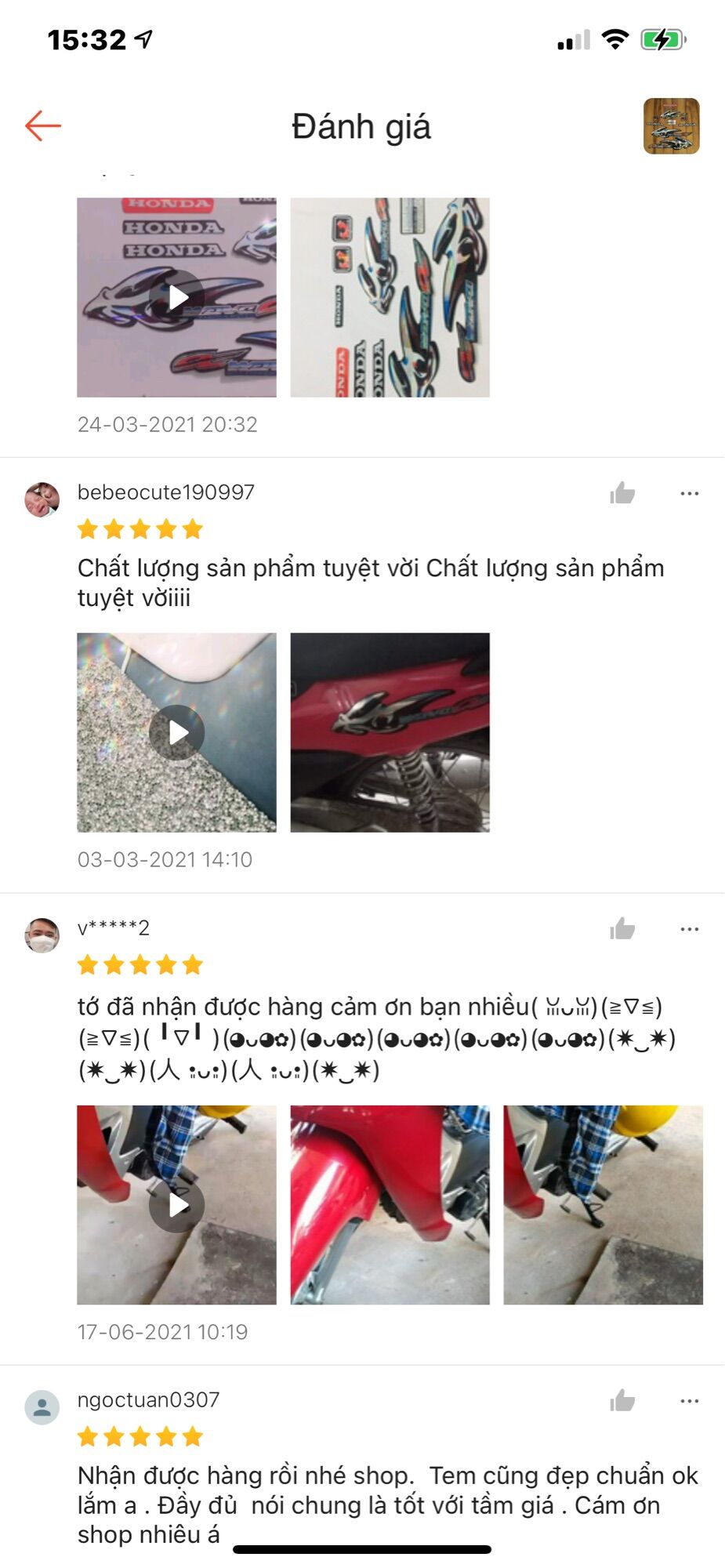 Bộ tem Wave A xương cá 2007 màu đỏ hàng nhập Thái Lan