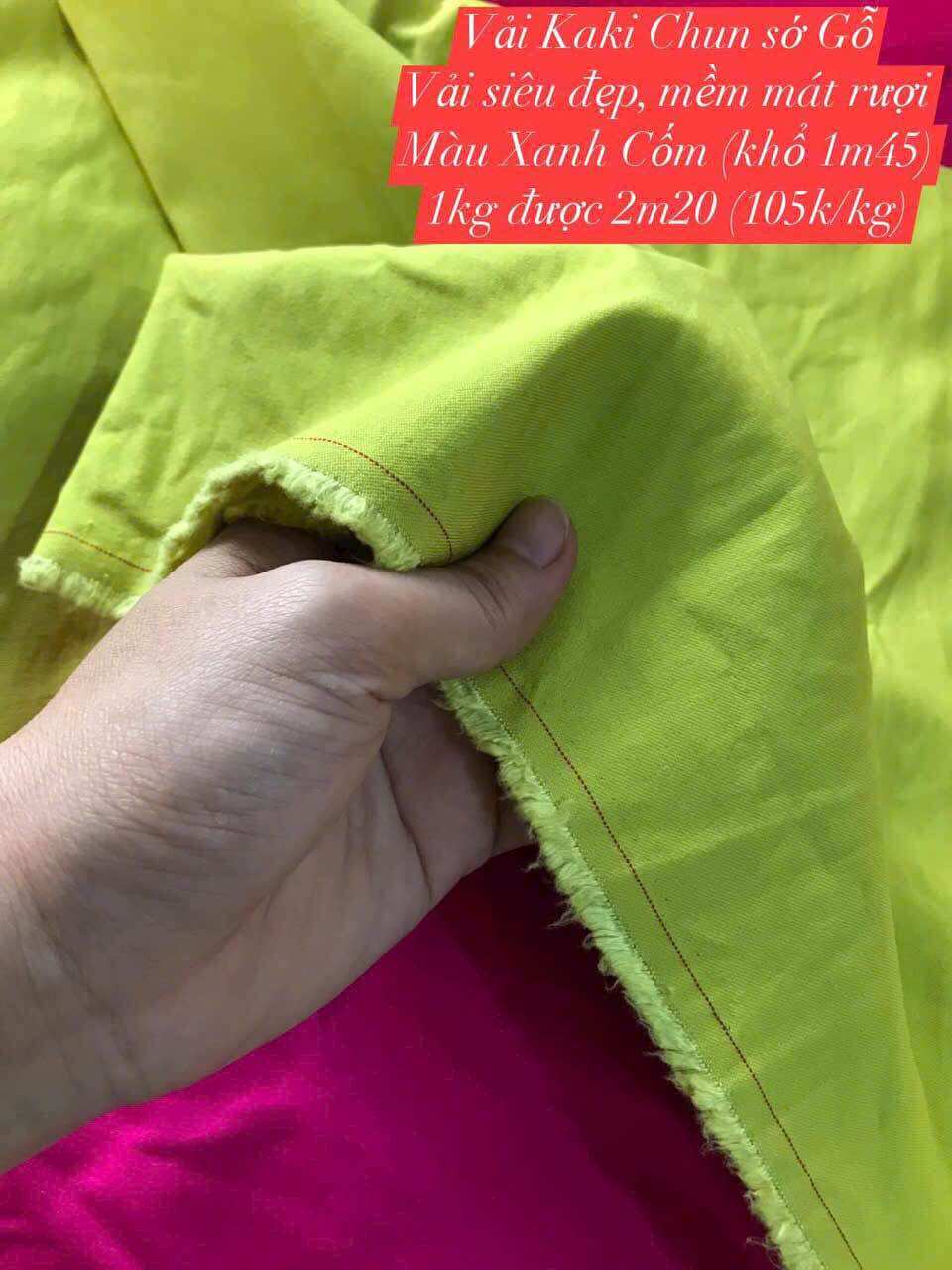 Vải Kaki Chun sớ Gỗ 12 màu