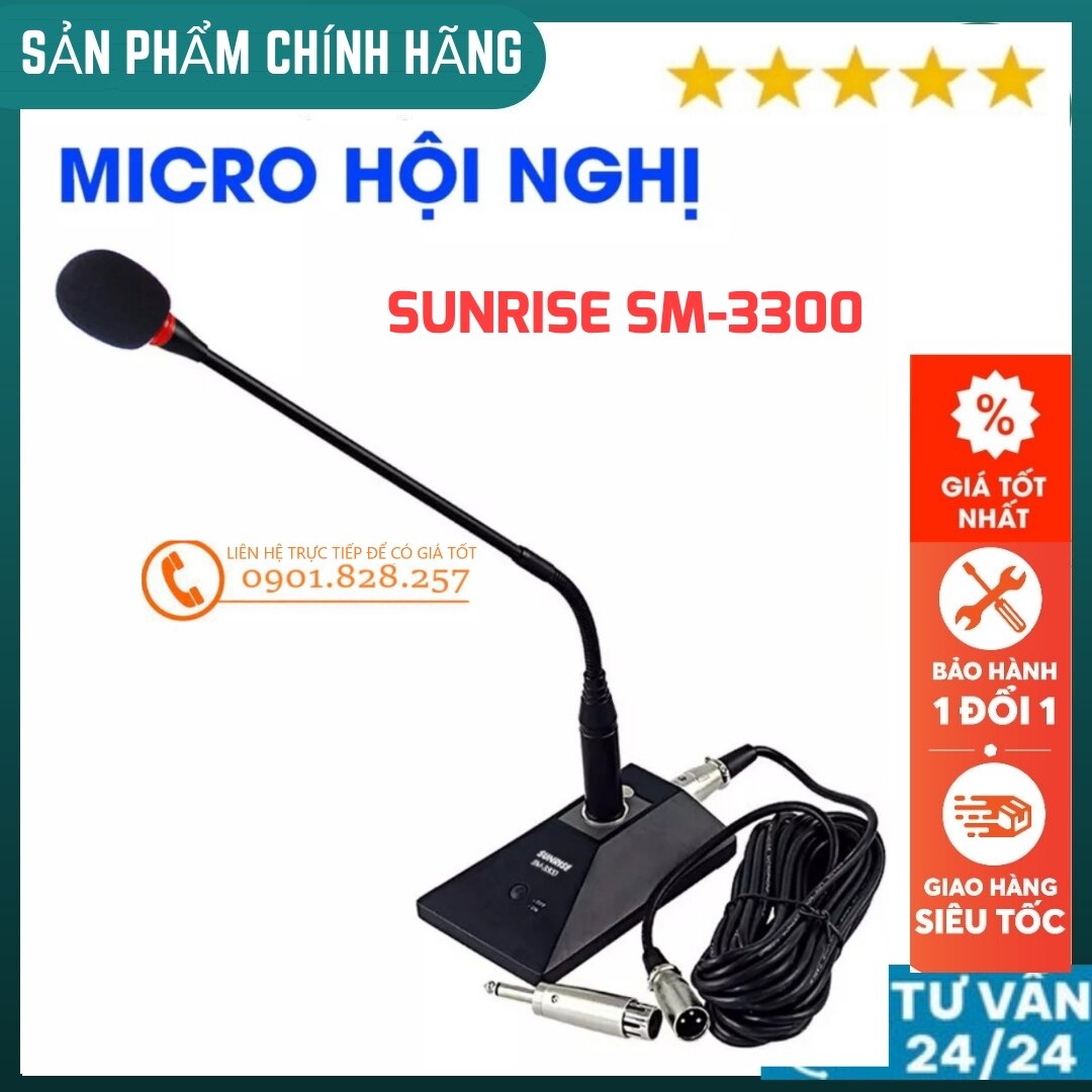 Micro hội nghị có dây Sunrise SM-3300