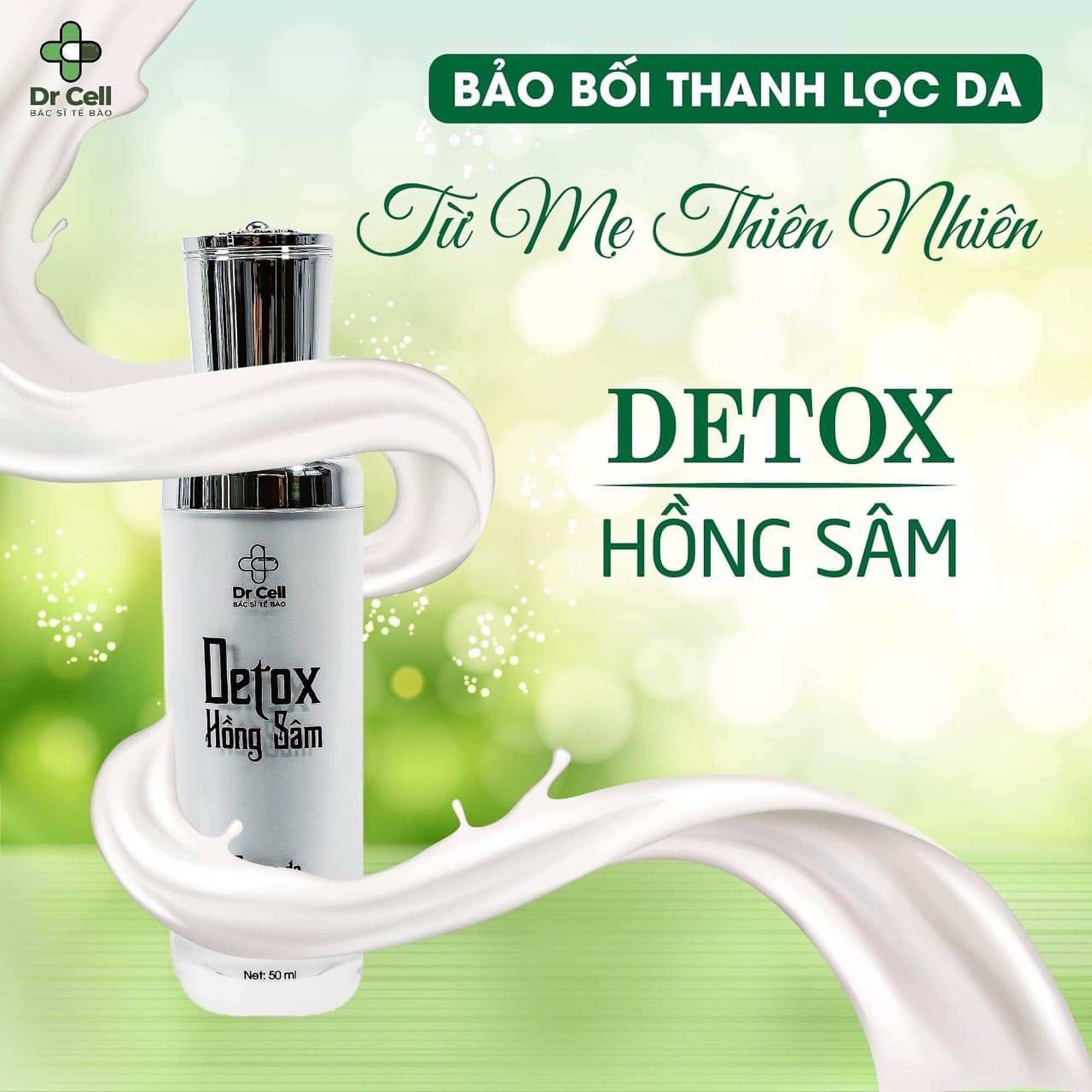 Serum detox hồng sâm dr cell tái tạo đa tầng, tăng sinh tế bào giúp da hồng hào khoẻ mạnh