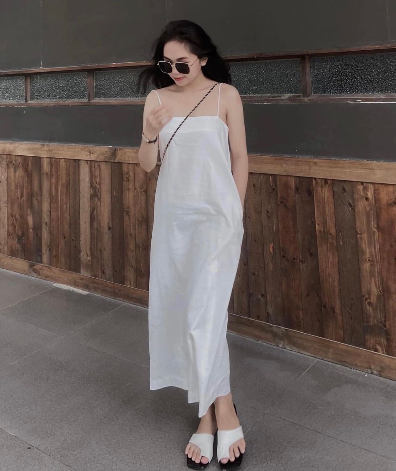 (Real photos, kerosene speed)🌻Thythy dress🍃Dress basic two wire form long