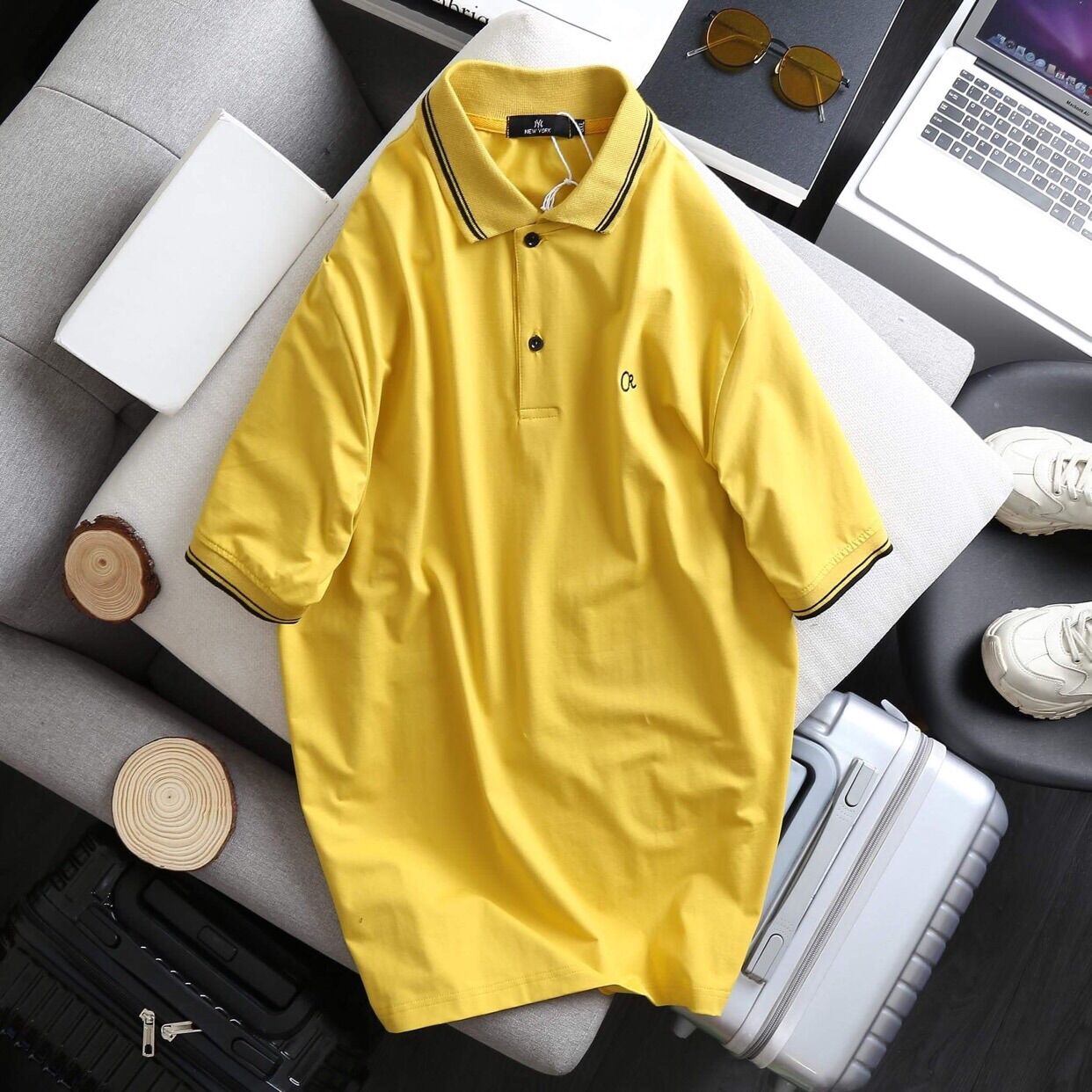 Áo thun nam tay ngắn cổ bẻ đủ màu big size