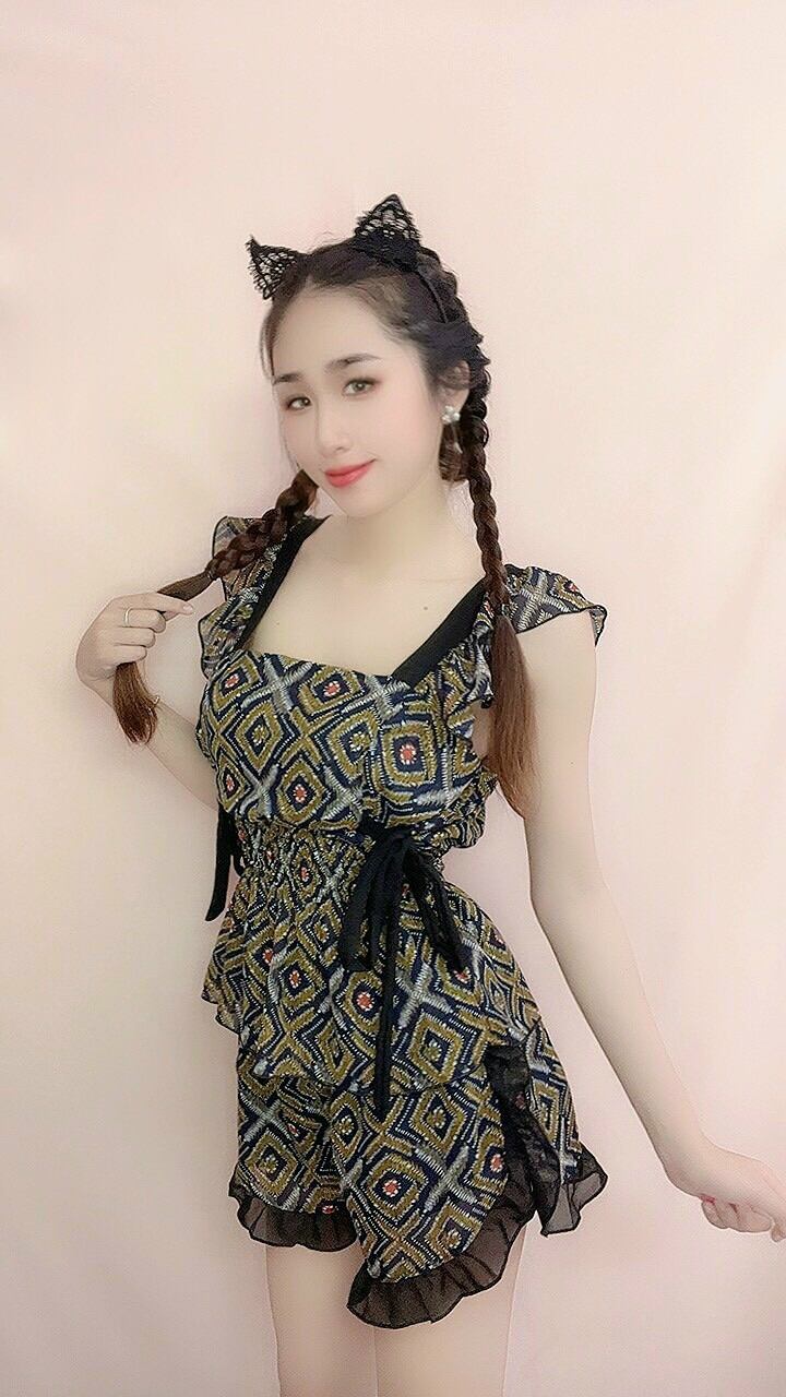 [HCM]Đồ bộ nữ vải voan mát mặc nhà dễ thương  - M27